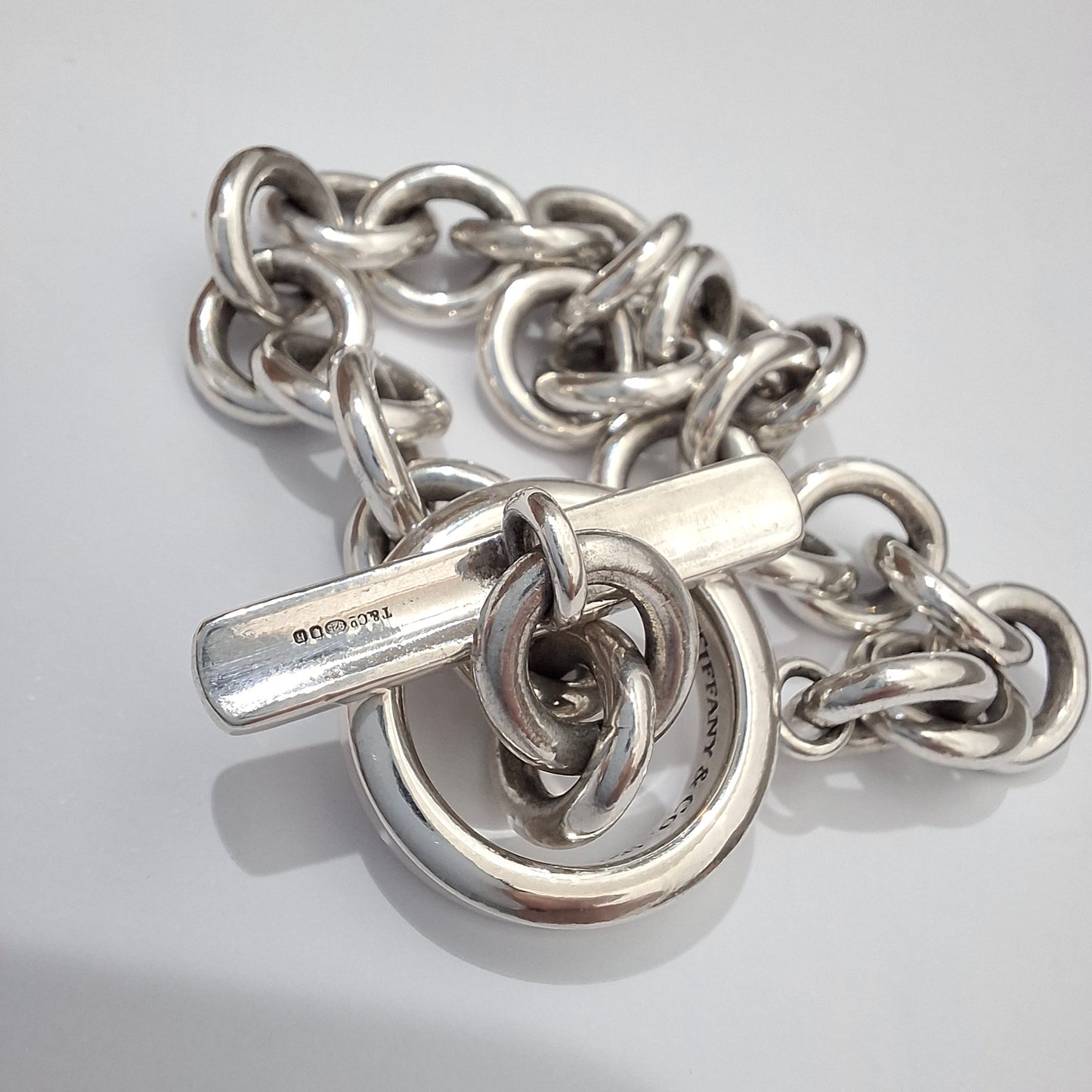Vintage Tiffany & Co 1837 Toggle Bracelet in Sterling Silver