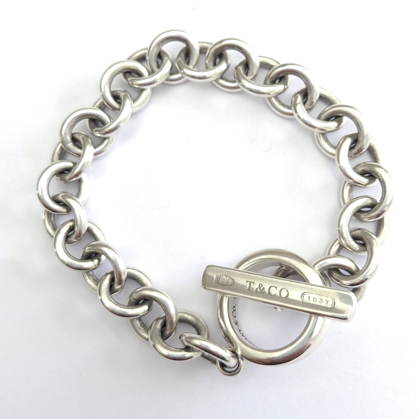 Vintage Tiffany & Co 1837 Toggle Bracelet in Sterling Silver