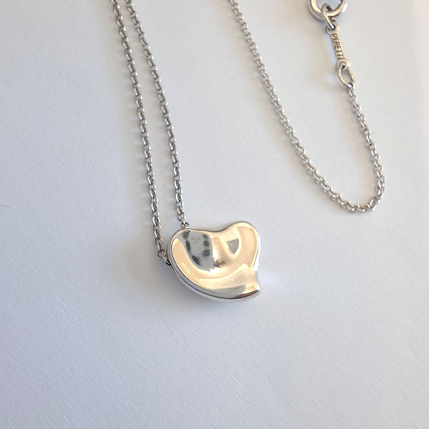 Tiffany & Co Elsa Peretti Full Heart Necklace in Sterling Silver