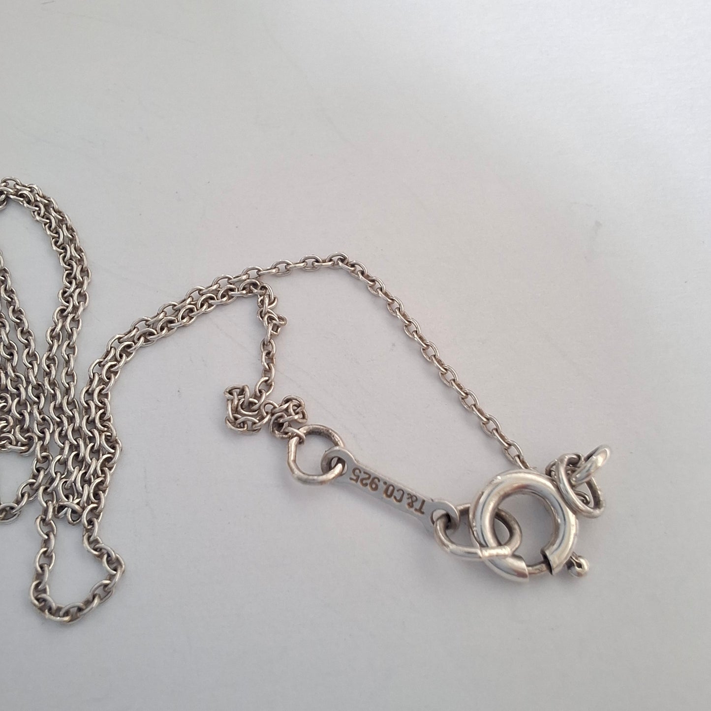 Vintage Elsa Peretti Tiffany & Co. Sterling Silver Cross Pendant Necklace
