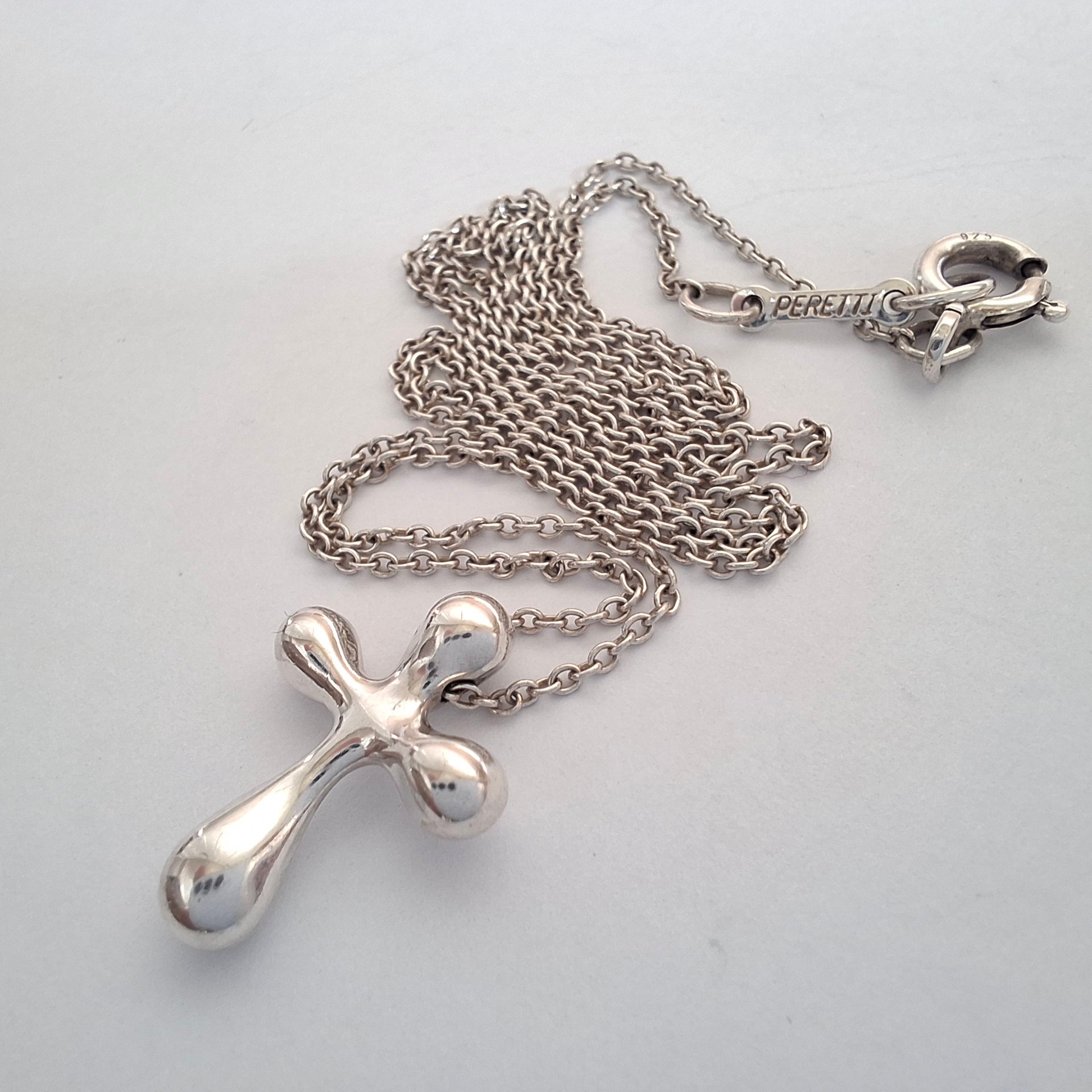 Vintage Elsa Peretti Tiffany & Co. Sterling Silver Cross Pendant