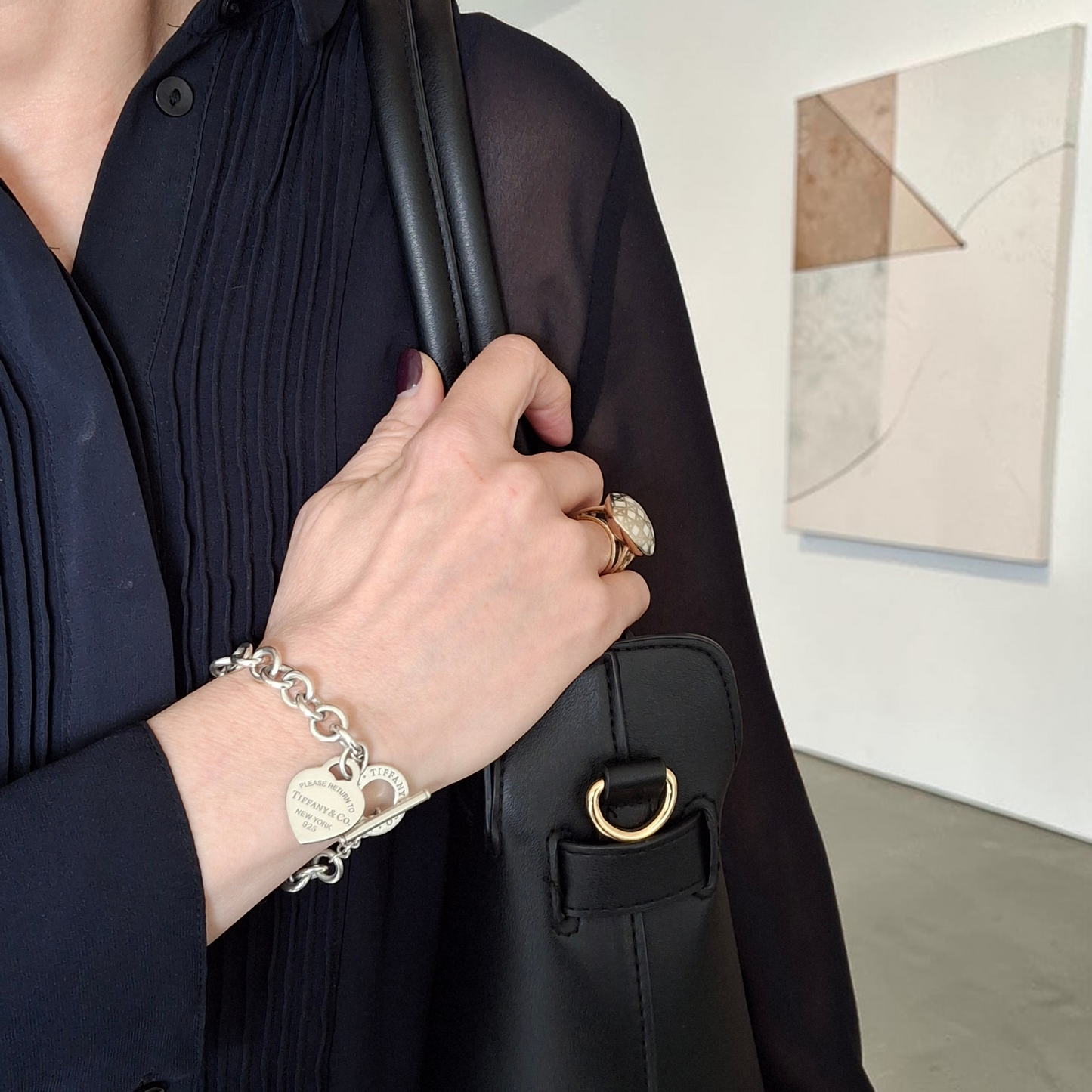 Tiffany & Co. Return to Tiffany Silver Heart Tag Toggle Bracelet