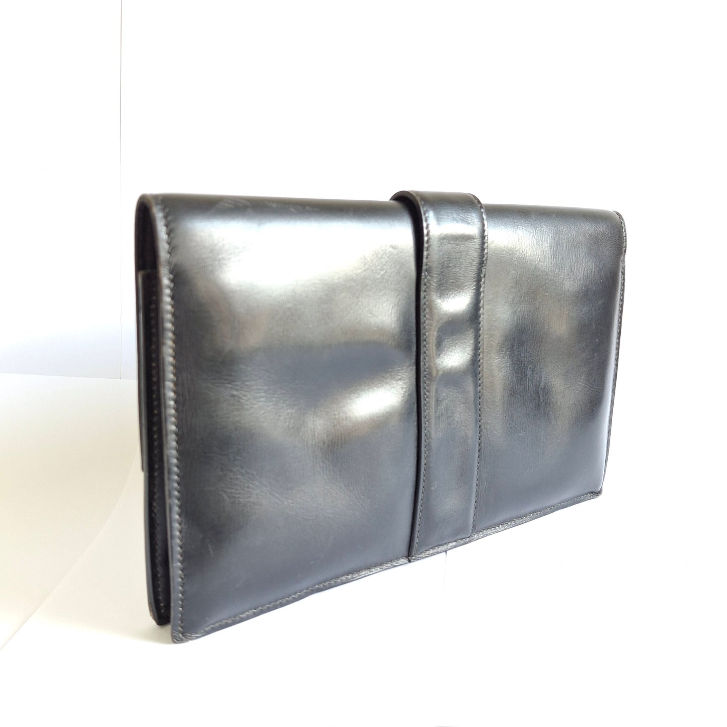 Vintage Hermes Medor Leather Clutch Bag