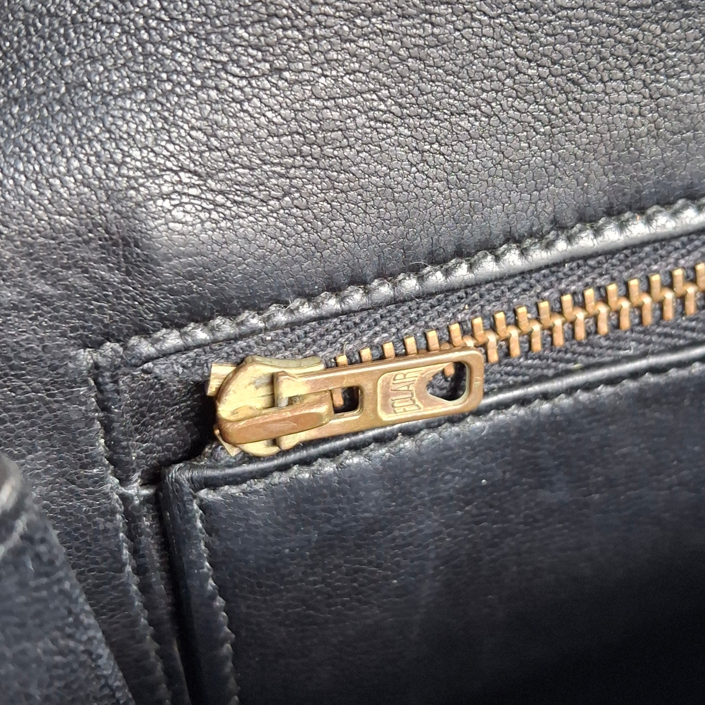 Vintage Hermes Medor Leather Clutch Bag