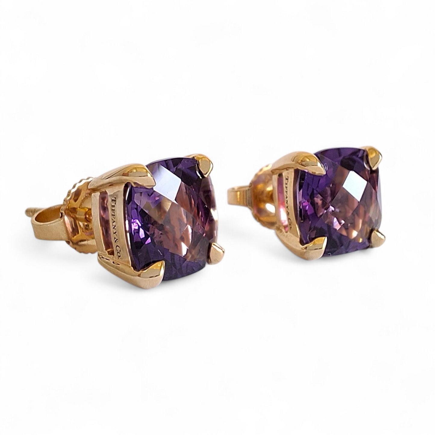 Tiffany & Co Amethyst Sparkler Earrings in 18k Gold