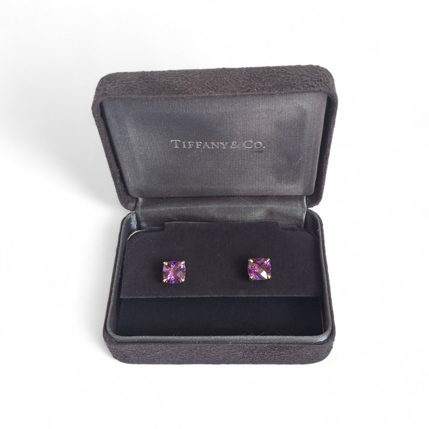 Tiffany & Co Amethyst Sparkler Earrings in 18k Gold
