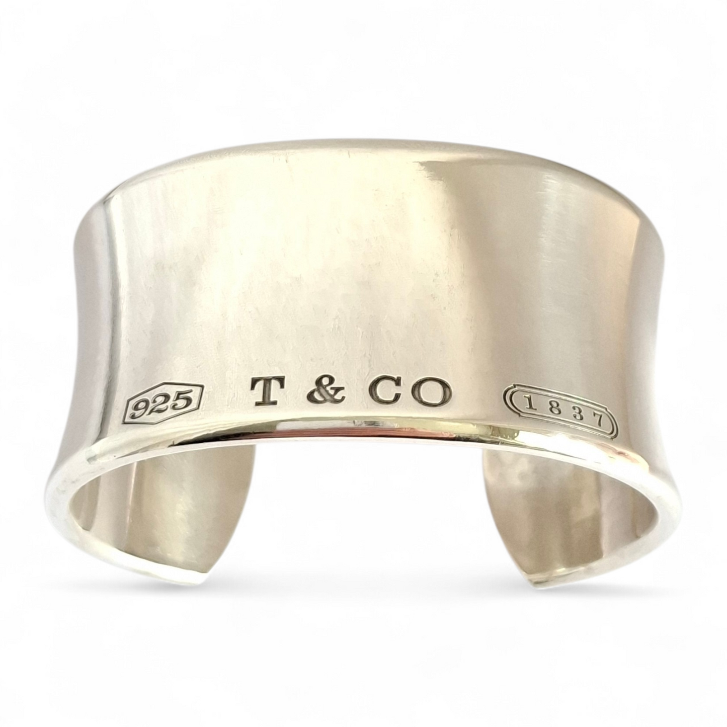 Vintage Tiffany & Co 1837 Solid 925 Sterling Silver Cuff Bracelet