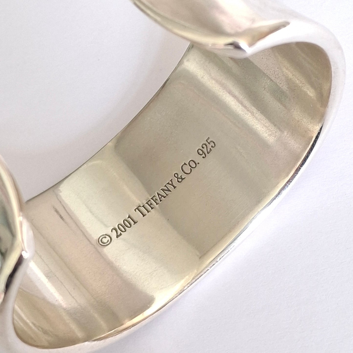 Vintage Tiffany & Co 1837 Solid 925 Sterling Silver Cuff Bracelet