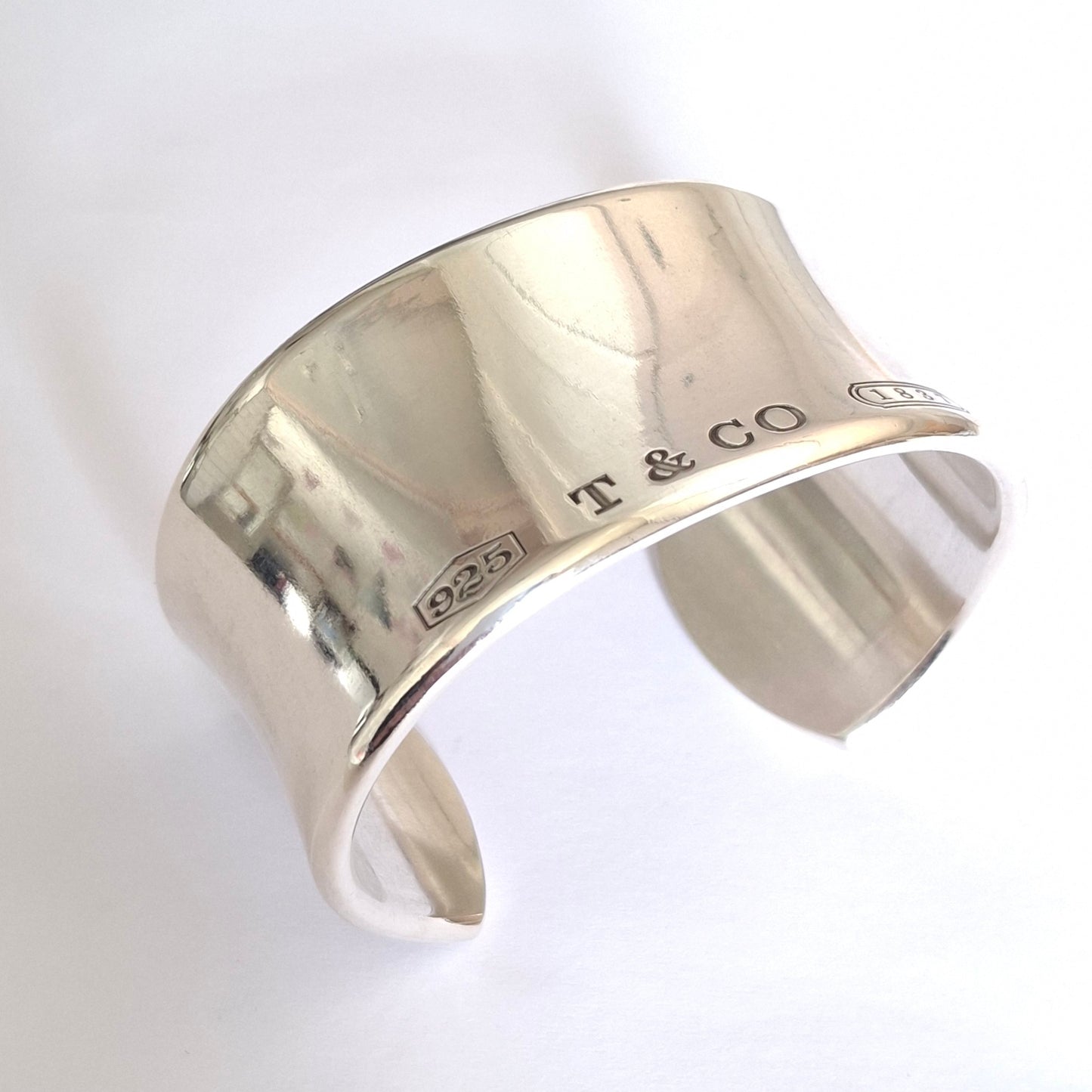 Vintage Tiffany & Co 1837 Solid 925 Sterling Silver Cuff Bracelet