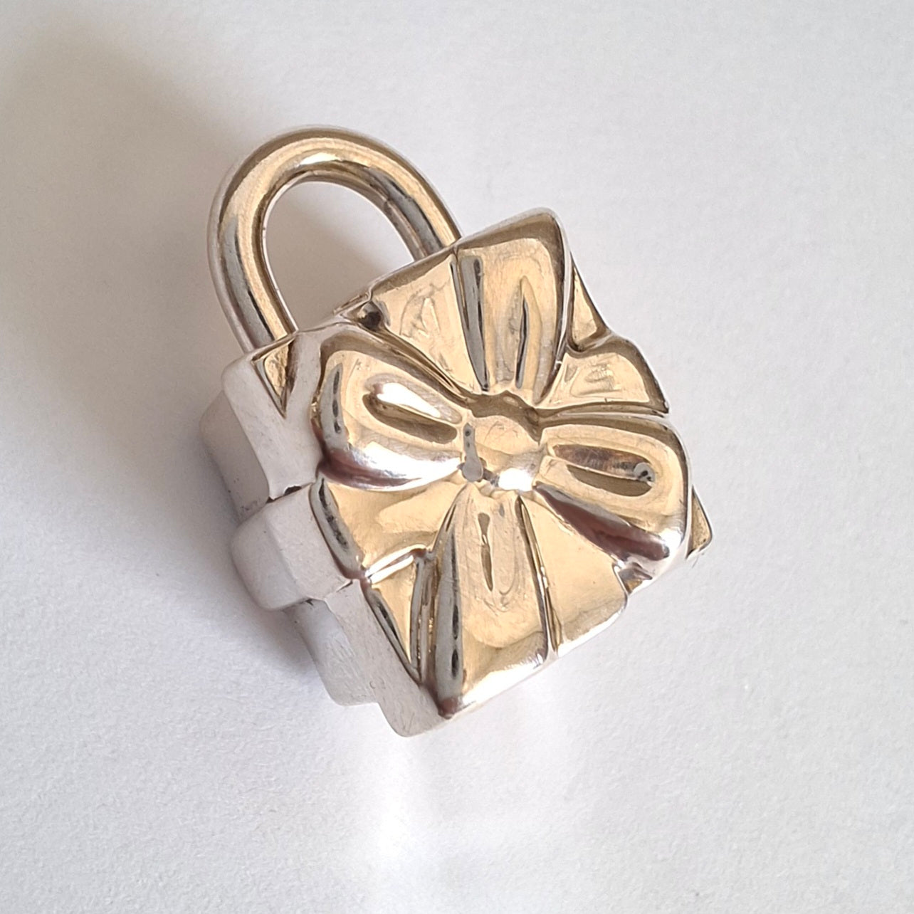 Tiffany & Co Present Box Padlock Charm in Hallmarked 925 Sterling Silver