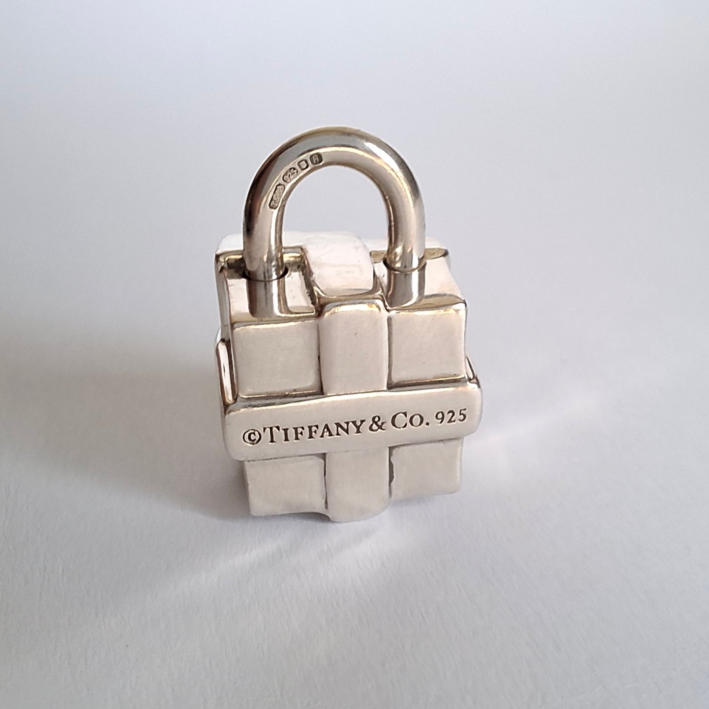 Tiffany & Co Present Box Padlock Charm in Hallmarked 925 Sterling Silver