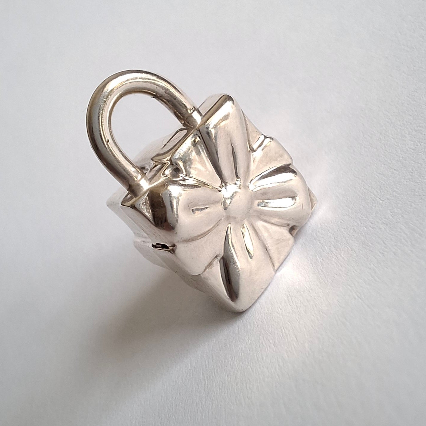 Tiffany & Co Present Box Padlock Charm in Hallmarked 925 Sterling Silver