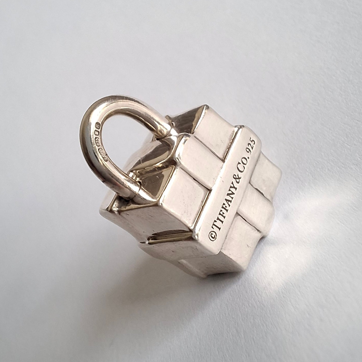 Tiffany & Co Present Box Padlock Charm in Hallmarked 925 Sterling Silver