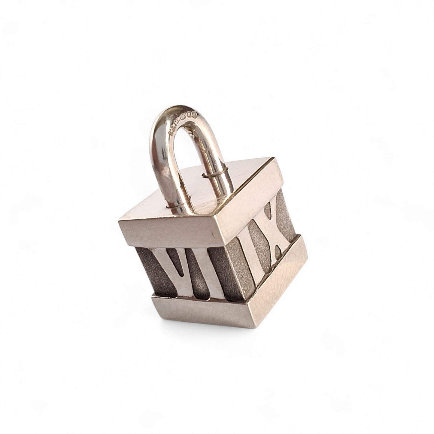 Tiffany & Co. Atlas Padlock Charm in Hallmarked 925 Sterling Silver