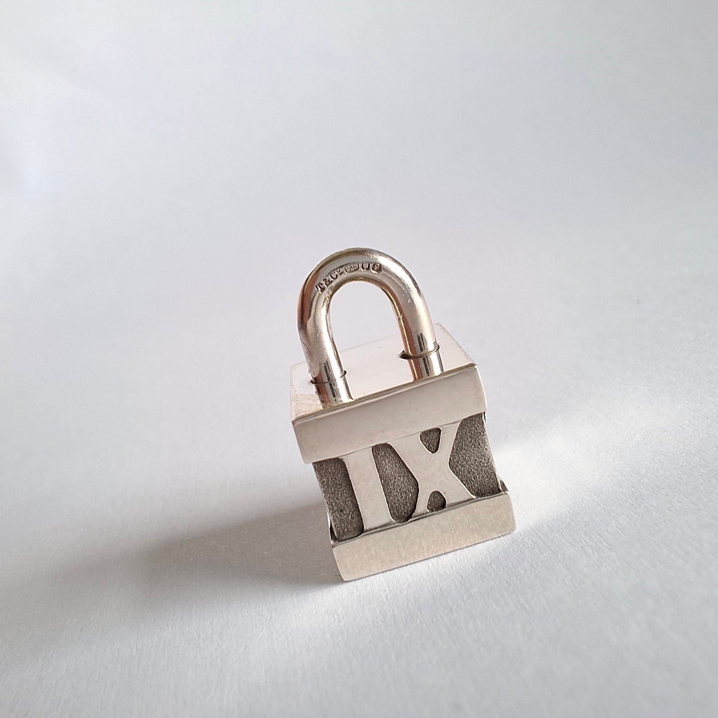 Tiffany & Co. Atlas Padlock Charm in Hallmarked 925 Sterling Silver