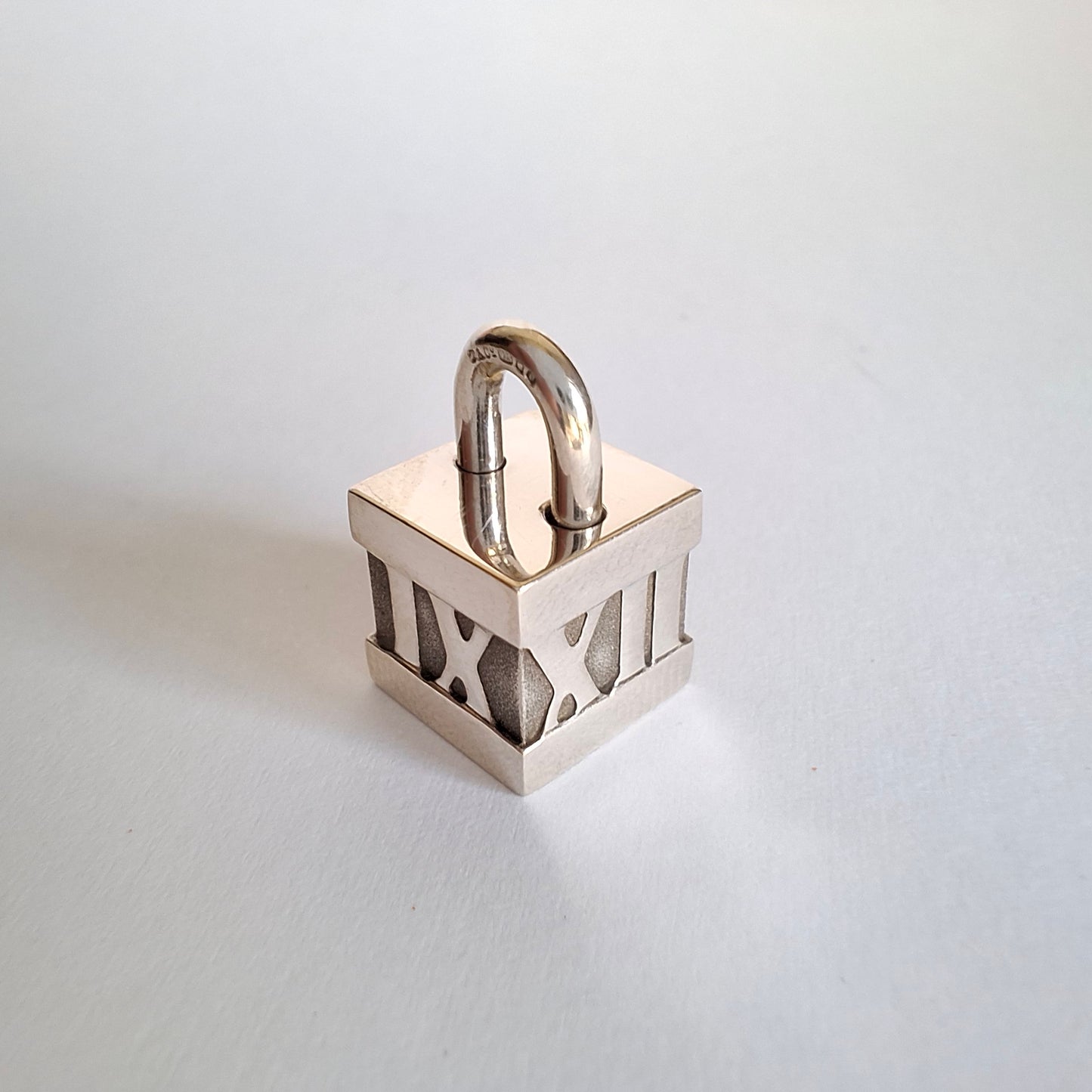 Tiffany & Co. Atlas Padlock Charm in Hallmarked 925 Sterling Silver