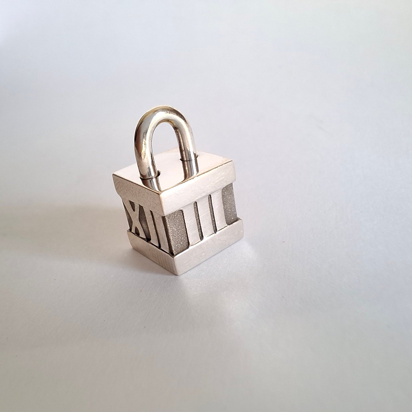 Tiffany & Co. Atlas Padlock Charm in Hallmarked 925 Sterling Silver