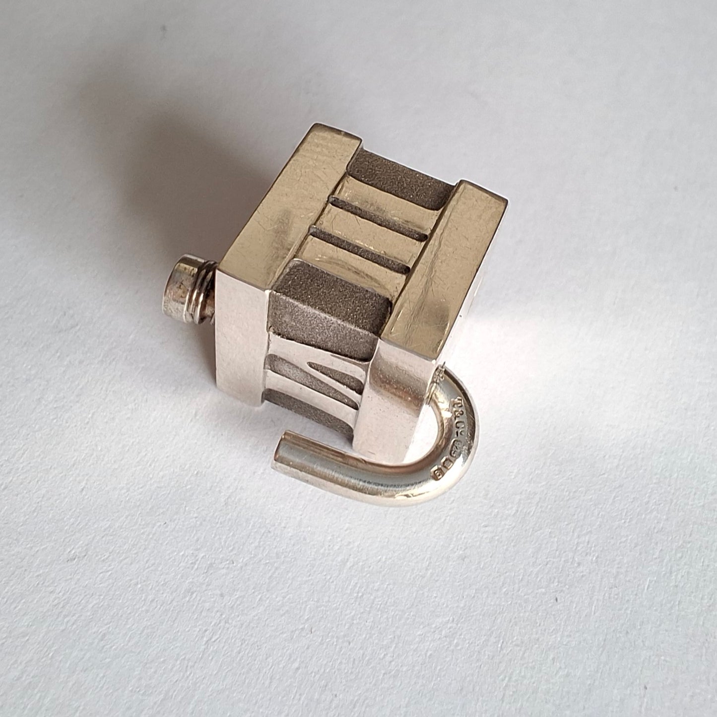 Tiffany & Co. Atlas Padlock Charm in Hallmarked 925 Sterling Silver