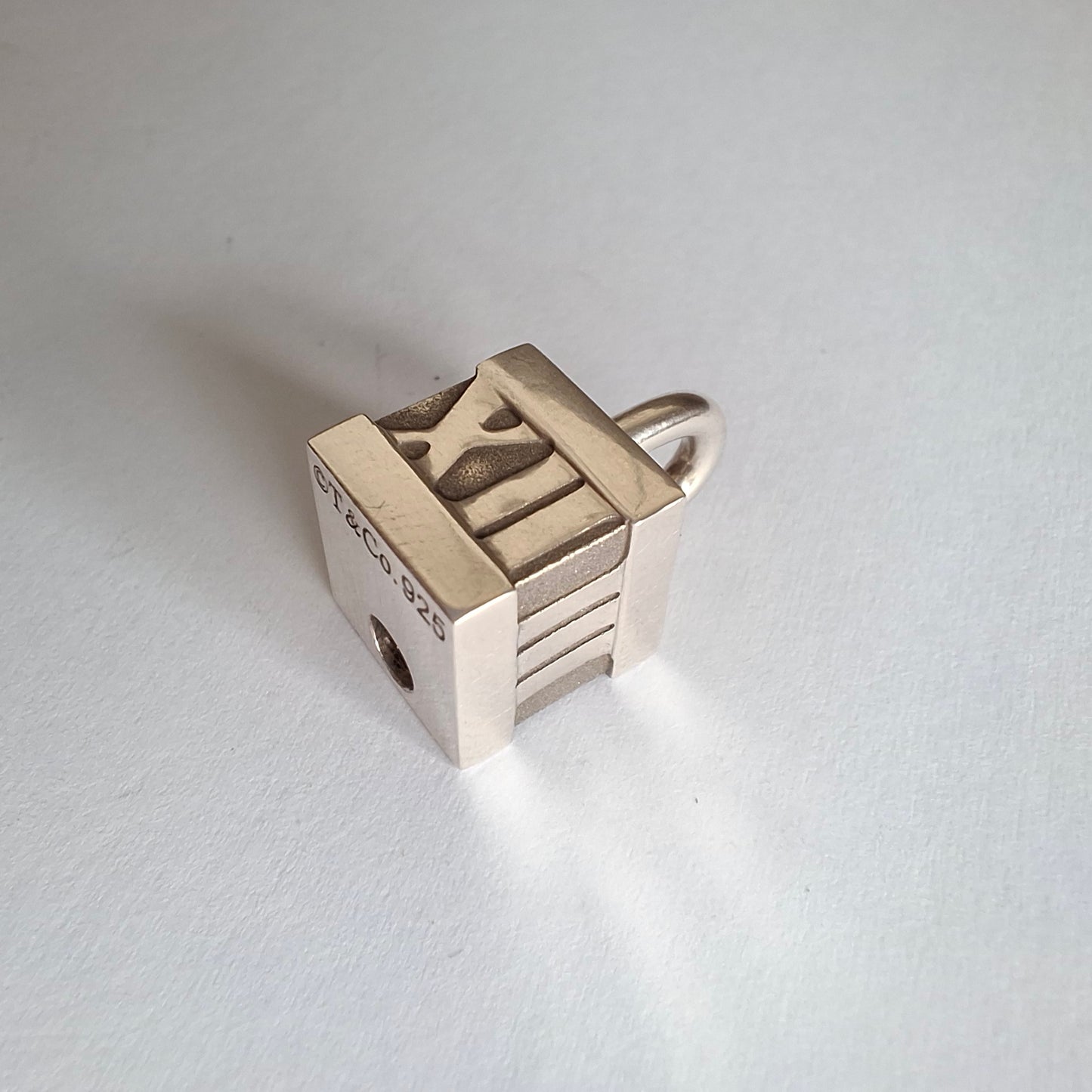 Tiffany & Co. Atlas Padlock Charm in Hallmarked 925 Sterling Silver