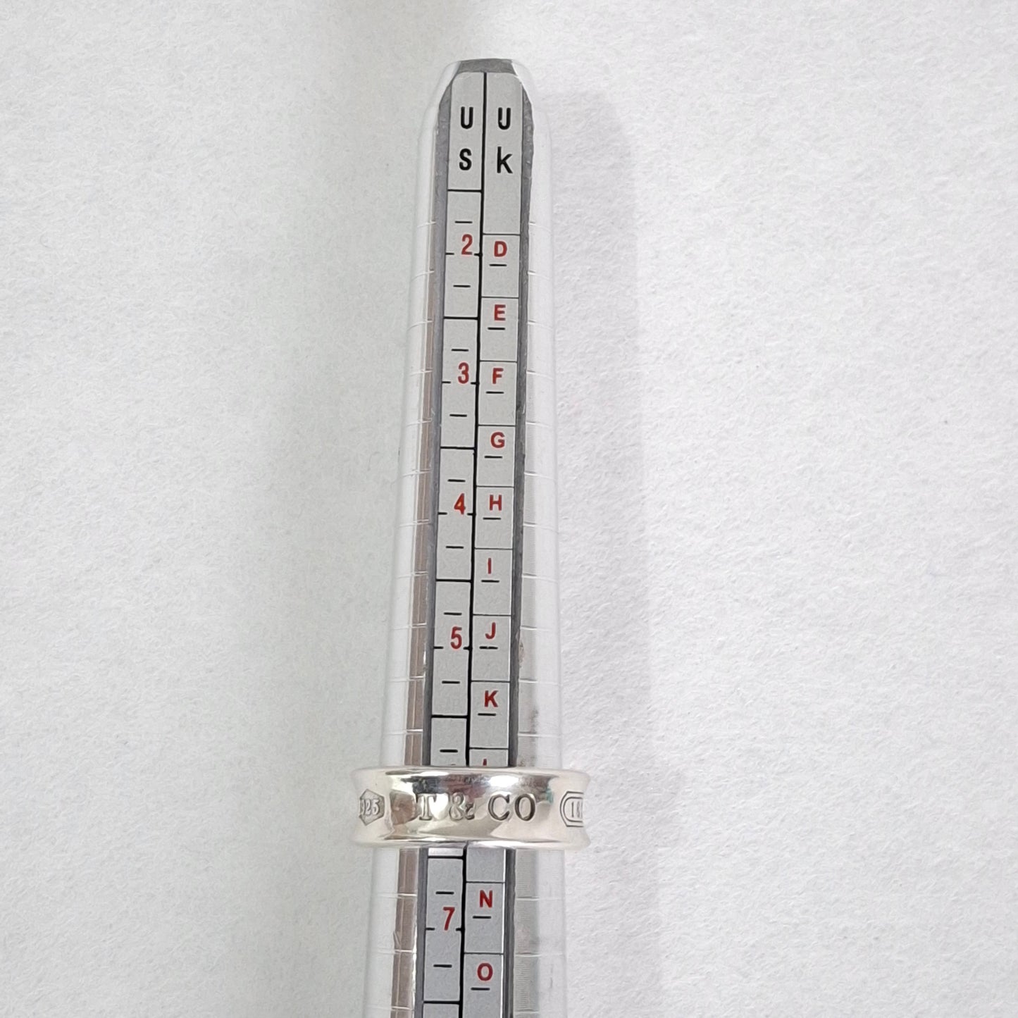 Vintage Tiffany & Co 1837 Band Ring in Hallmarked 925 Sterling Silver