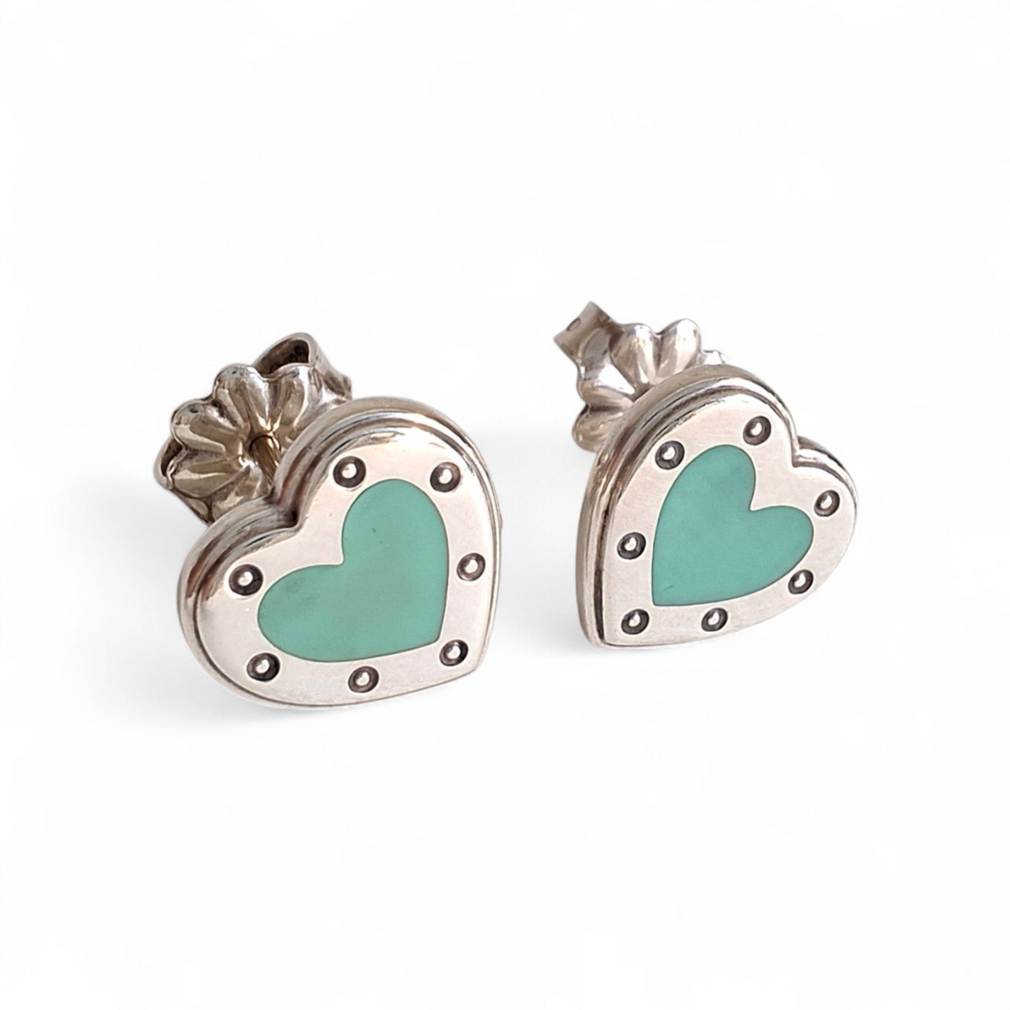 Tiffany Blue Return to Tiffany Love Heart Earrings in Sterling Silver