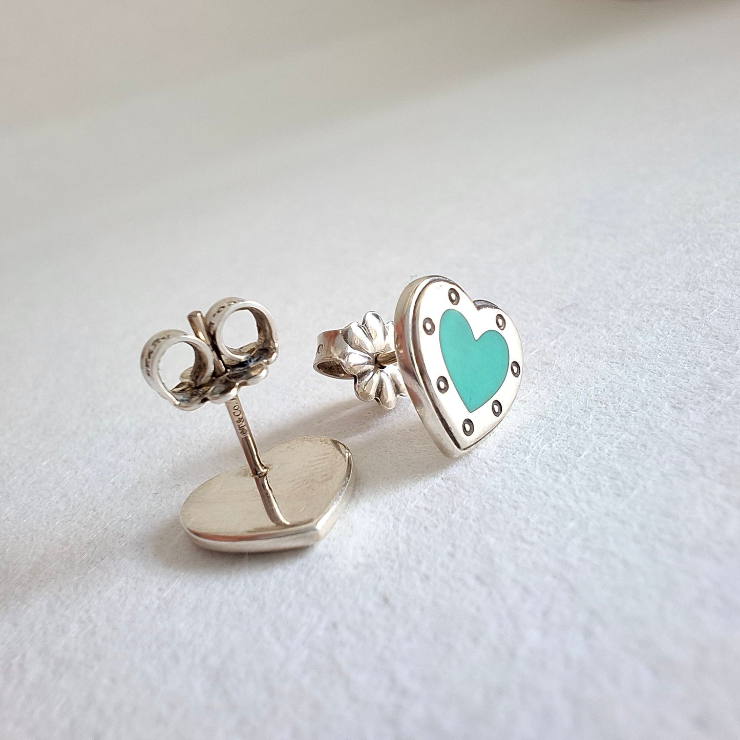 Tiffany Blue Return to Tiffany Love Heart Earrings in Sterling Silver