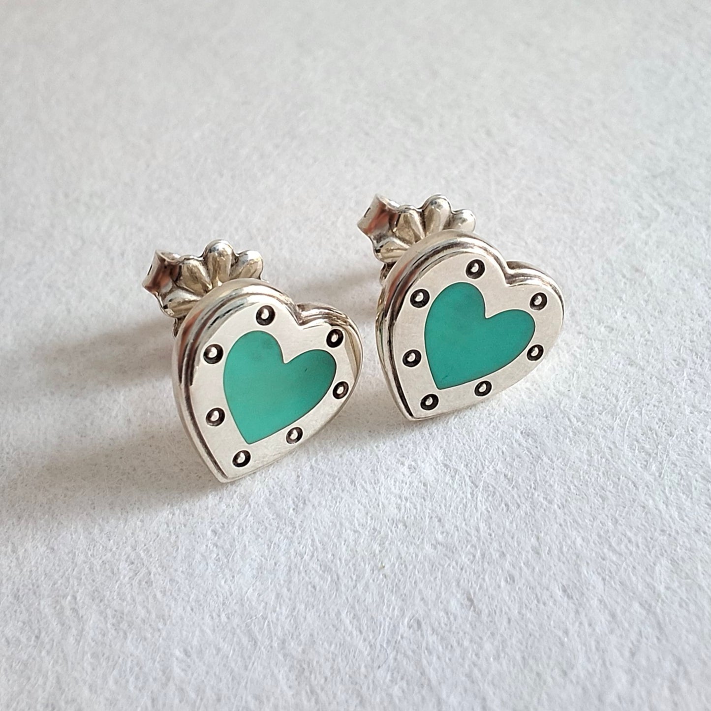 Tiffany Blue Return to Tiffany Love Heart Earrings in Sterling Silver