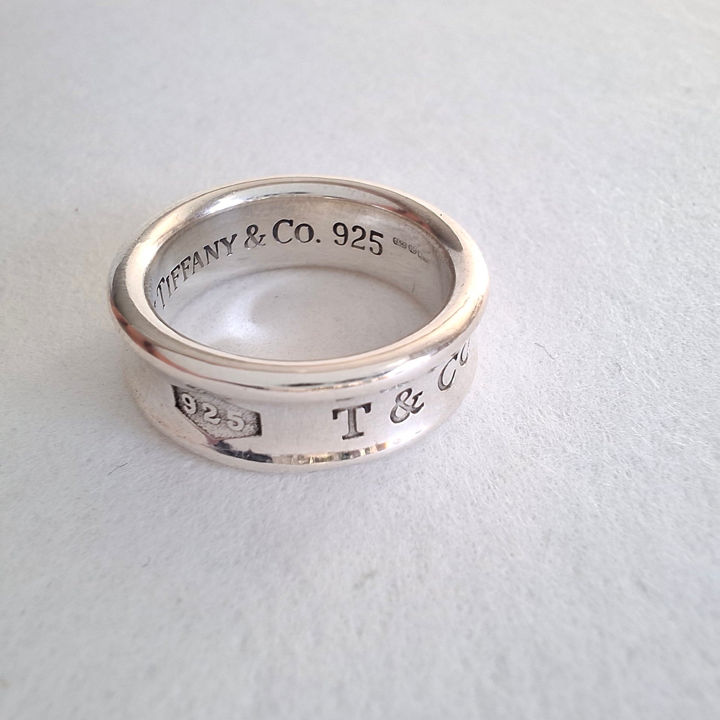 Vintage 1837 Medium Band Ring by Tiffany & Co. in Hallmarked Sterling Silver
