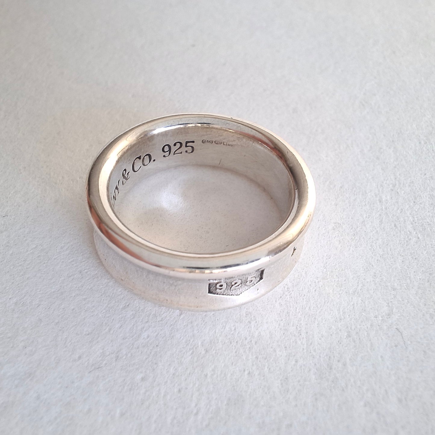 Vintage 1837 Medium Band Ring by Tiffany & Co. in Hallmarked Sterling Silver