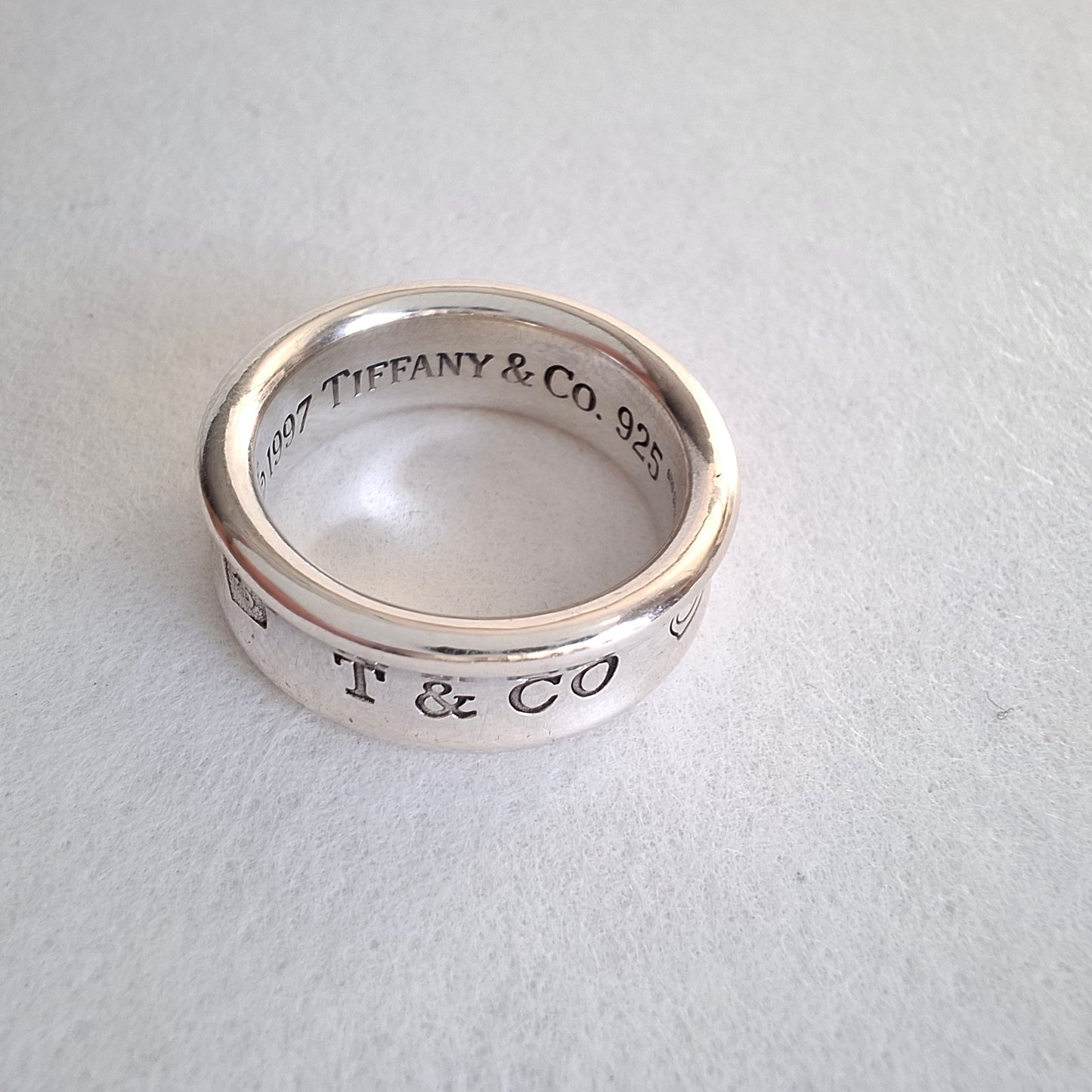 Vintage 1837 Medium Band Ring by Tiffany & Co. in Hallmarked Sterling Silver
