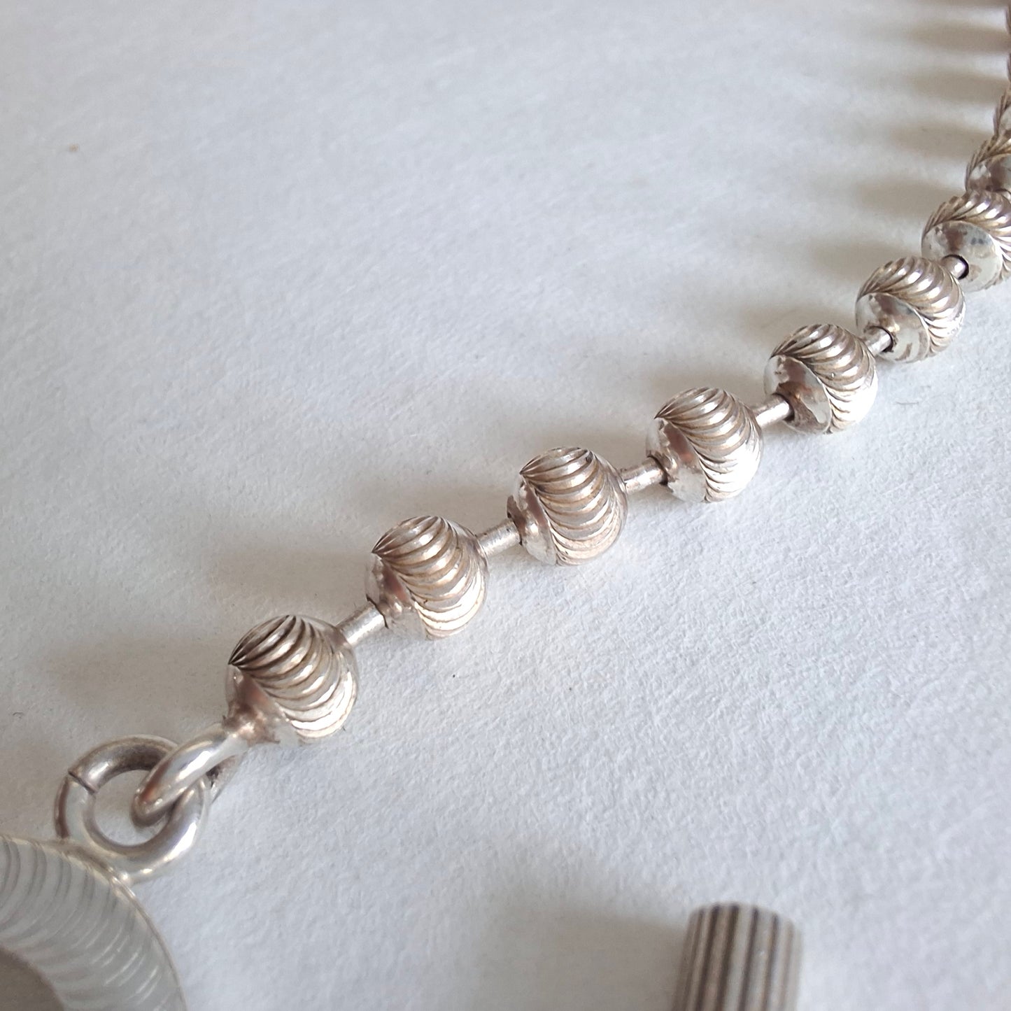 Gucci Diamond Cut Boule Toggle Necklace in 925 Sterling Silver