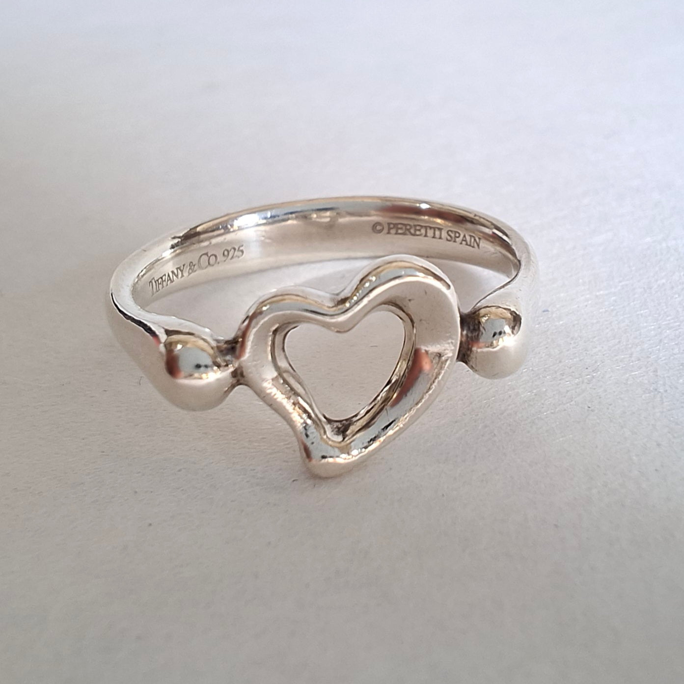 Vintage Elsa Peretti Open Heart Ring in 925 Sterling Silver