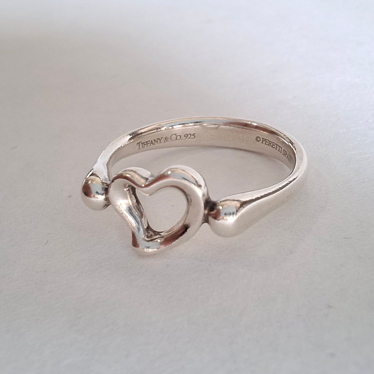 Vintage Elsa Peretti Open Heart Ring in 925 Sterling Silver