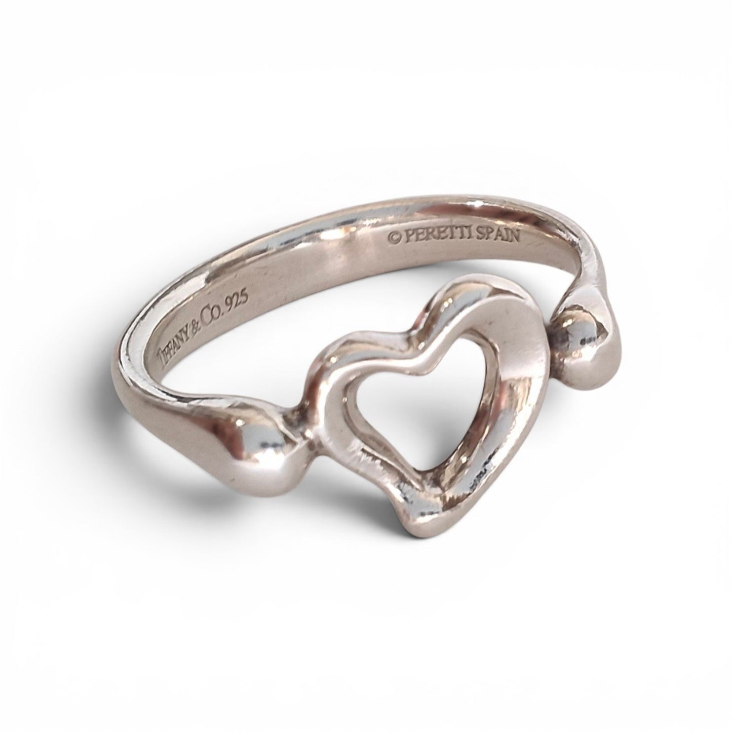 Vintage Elsa Peretti Open Heart Ring in 925 Sterling Silver