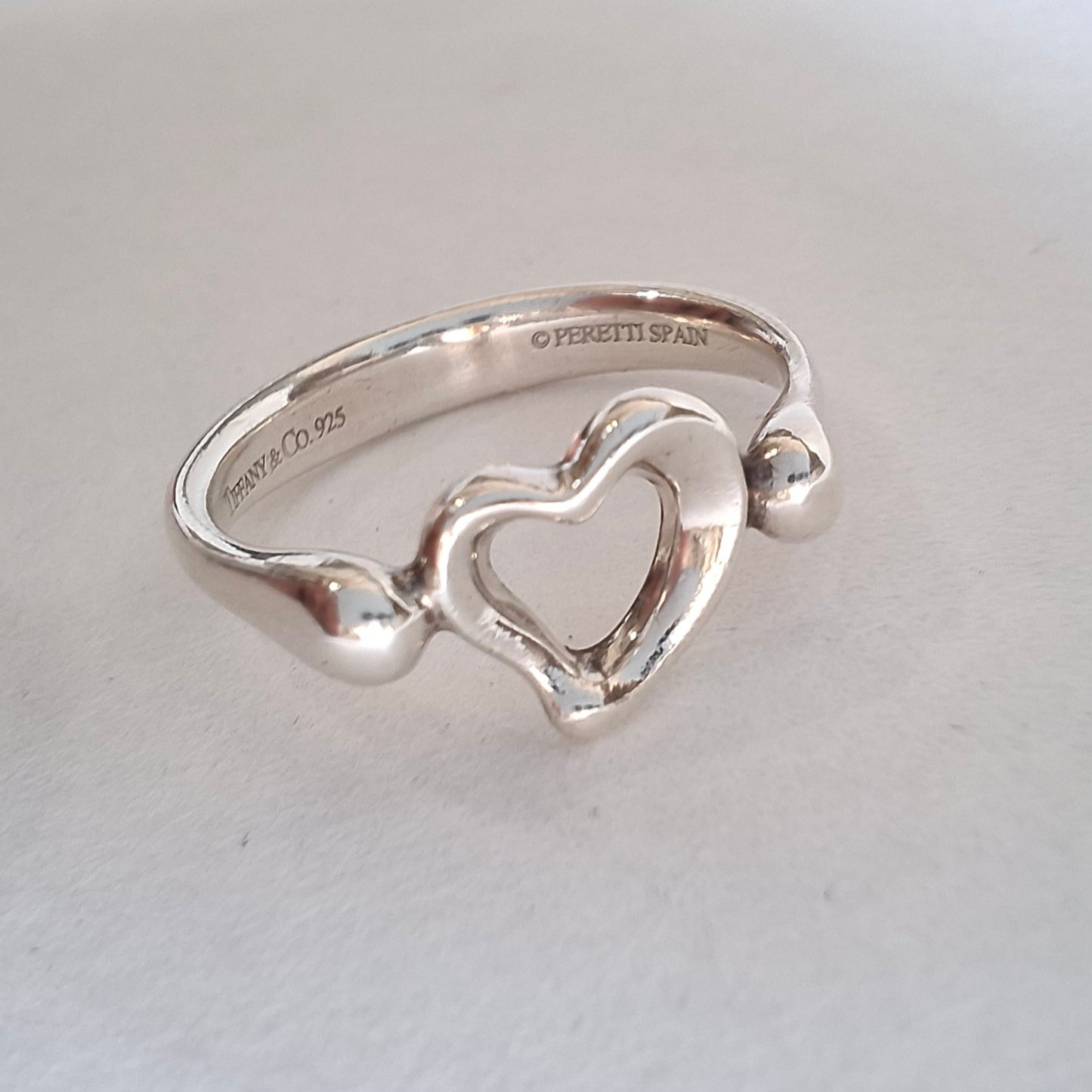 Vintage Elsa Peretti Open Heart Ring in 925 Sterling Silver