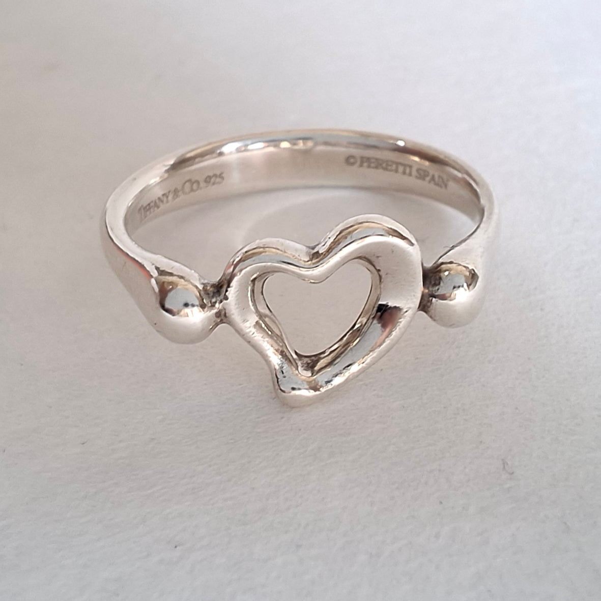Vintage Elsa Peretti Open Heart Ring in 925 Sterling Silver