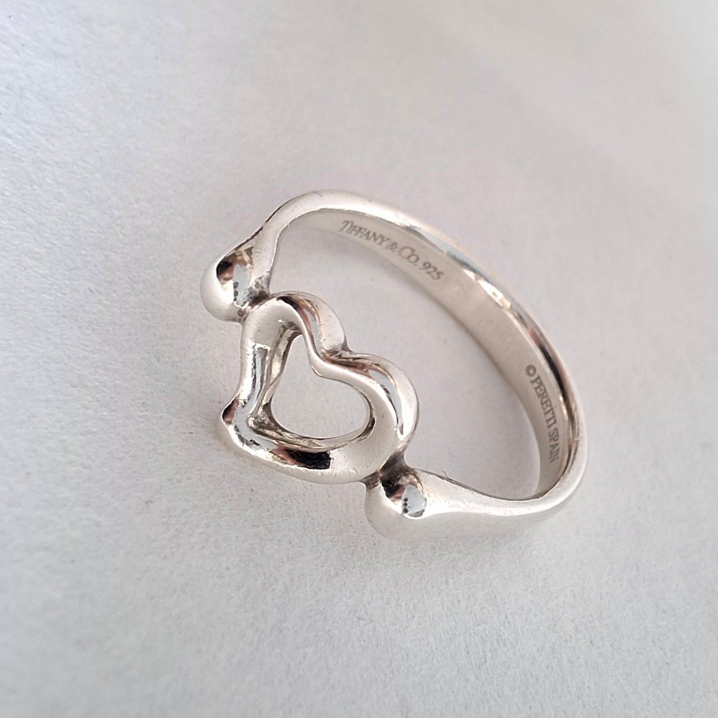 Vintage Elsa Peretti Open Heart Ring in 925 Sterling Silver