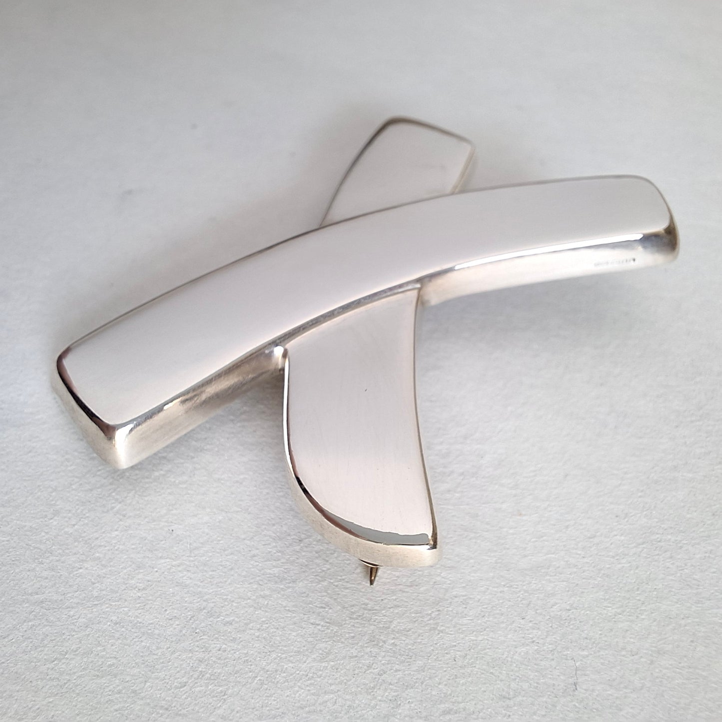 Vintage Paloma Picasso Graffiti X Pin Brooch in Hallmarked 925 Sterling Silver
