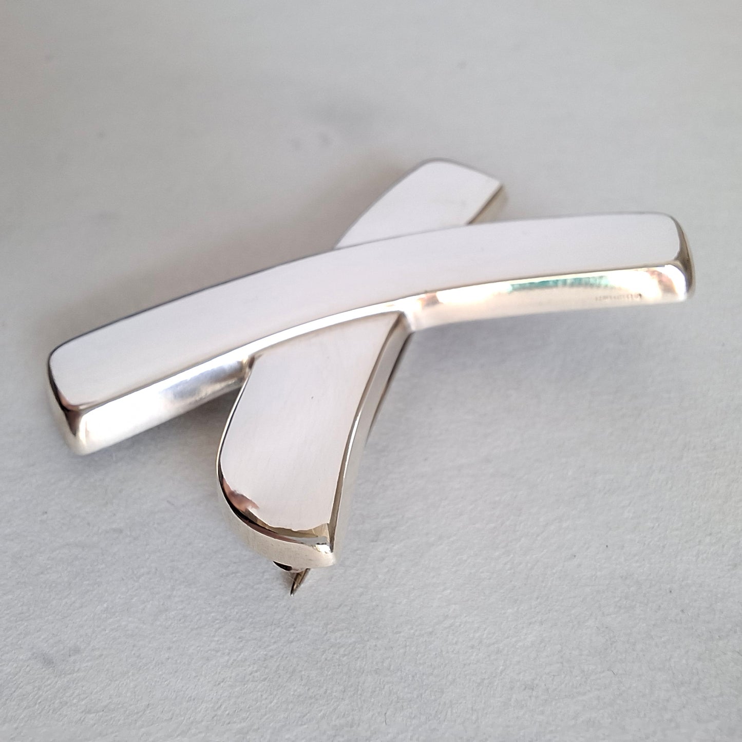 Vintage Paloma Picasso Graffiti X Pin Brooch in Hallmarked 925 Sterling Silver