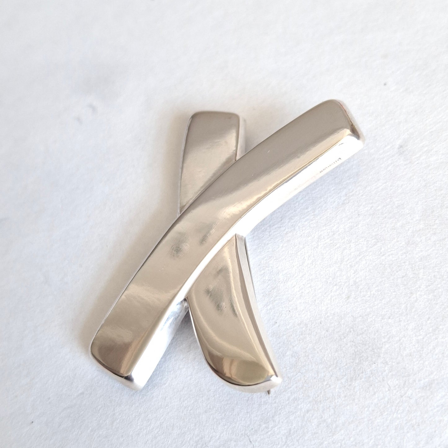 Vintage Paloma Picasso Graffiti X Pin Brooch in Hallmarked 925 Sterling Silver