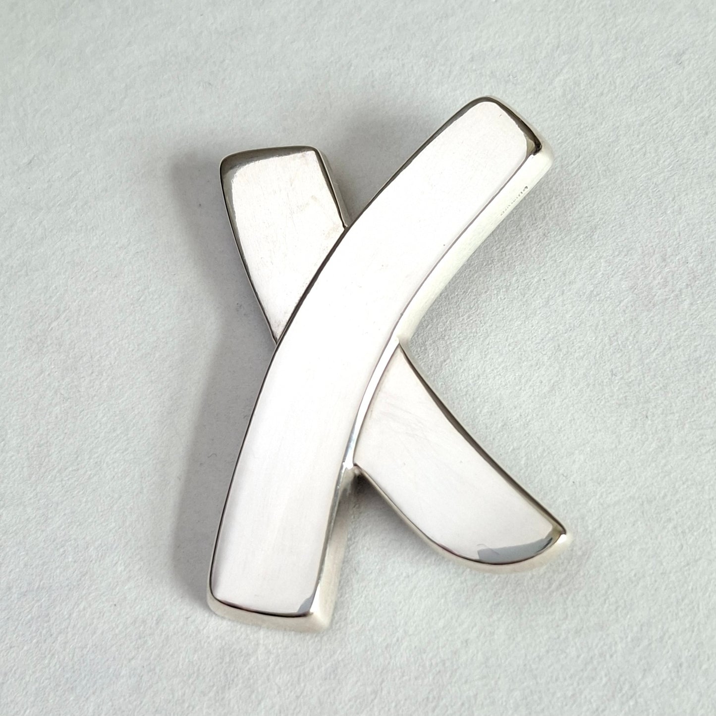 Vintage Paloma Picasso Graffiti X Pin Brooch in Hallmarked 925 Sterling Silver