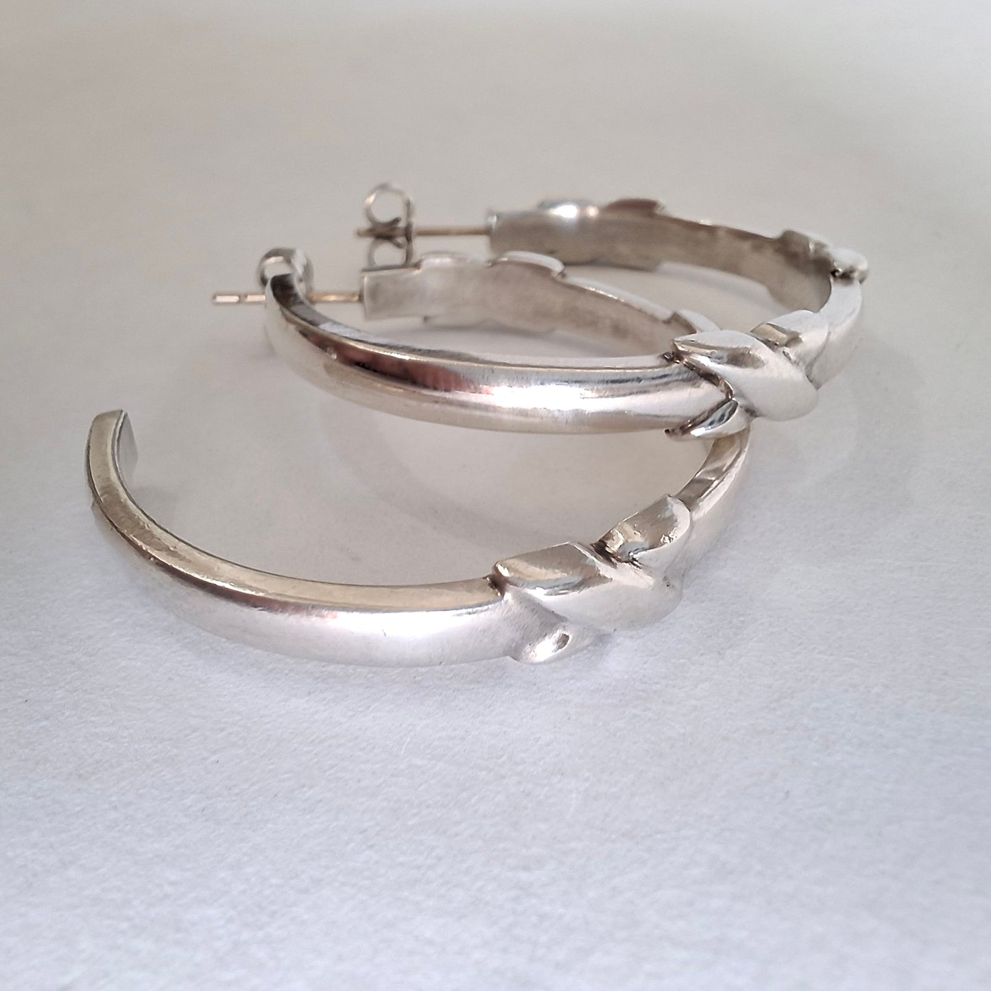Tiffany & Co Signature X Hoop Earrings in 925 Sterling Silver