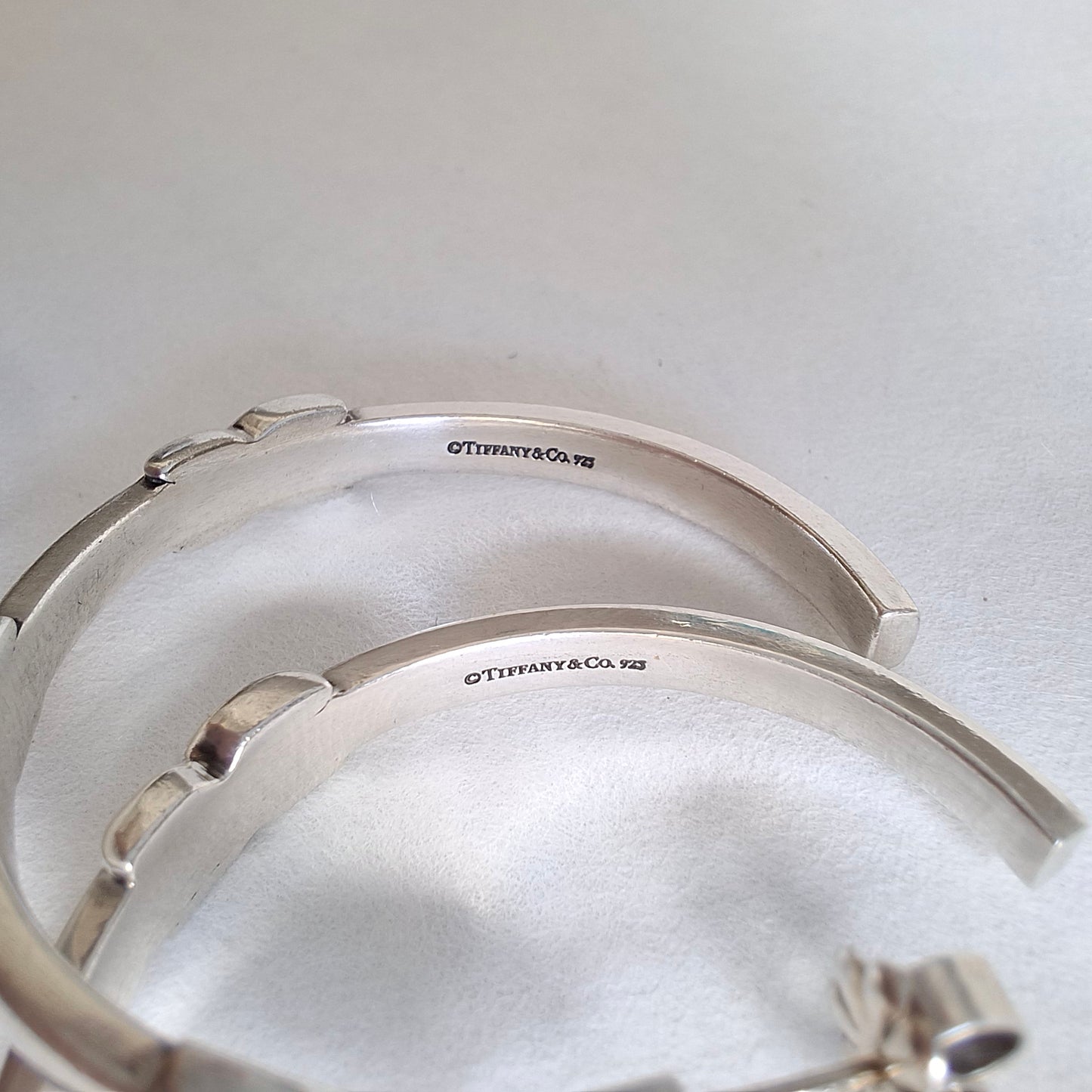 Tiffany & Co Signature X Hoop Earrings in 925 Sterling Silver