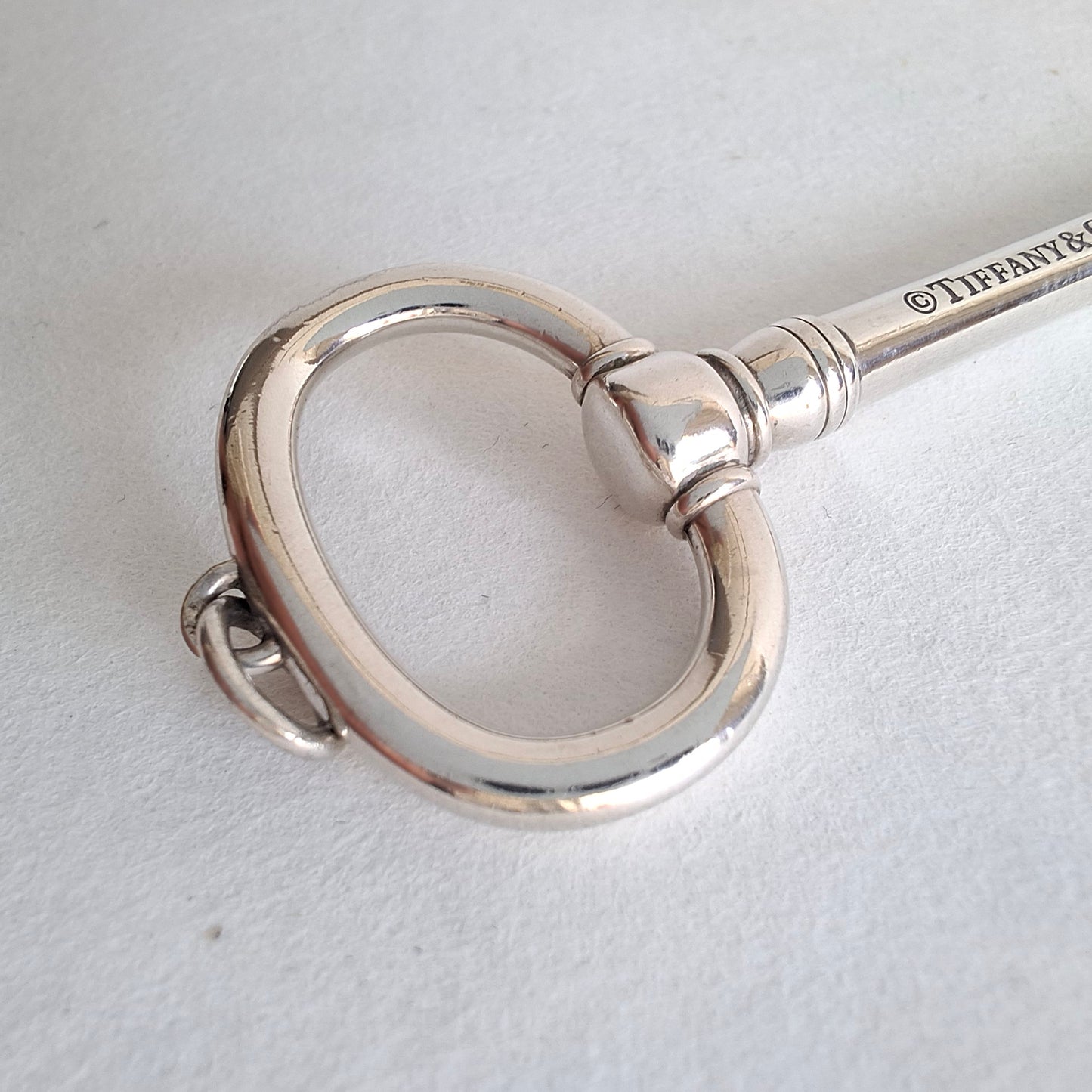 Tiffany & Co Hallmarked Sterling Silver 6cm Key Charm Pendant