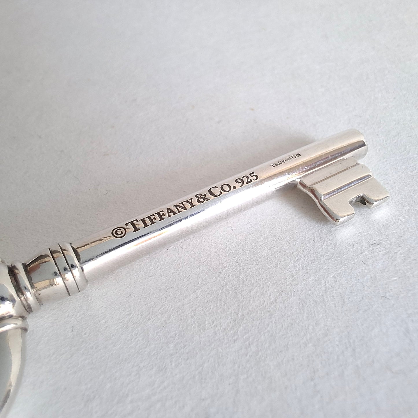 Tiffany & Co Hallmarked Sterling Silver 6cm Key Charm Pendant