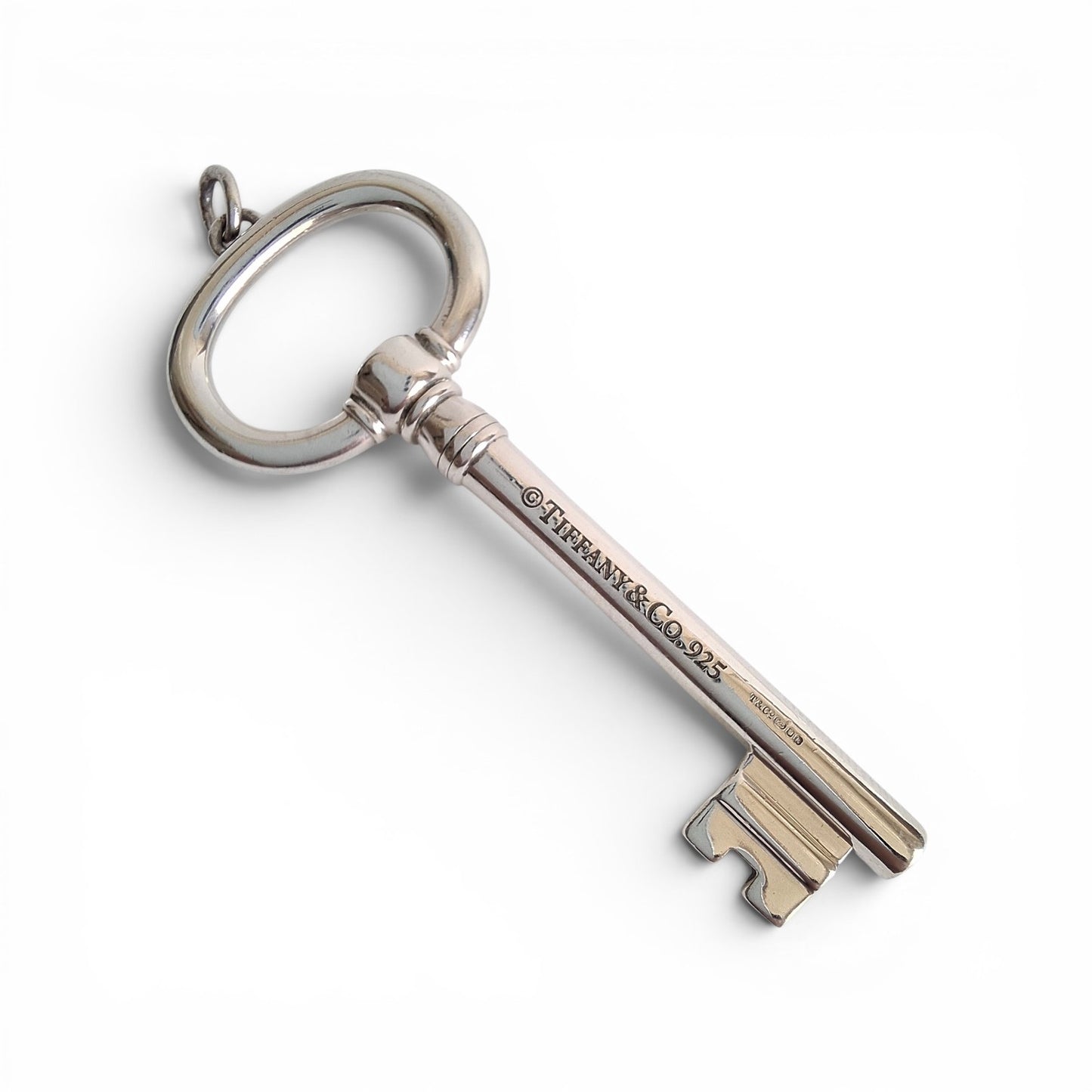 Tiffany & Co Hallmarked Sterling Silver 6cm Key Charm Pendant