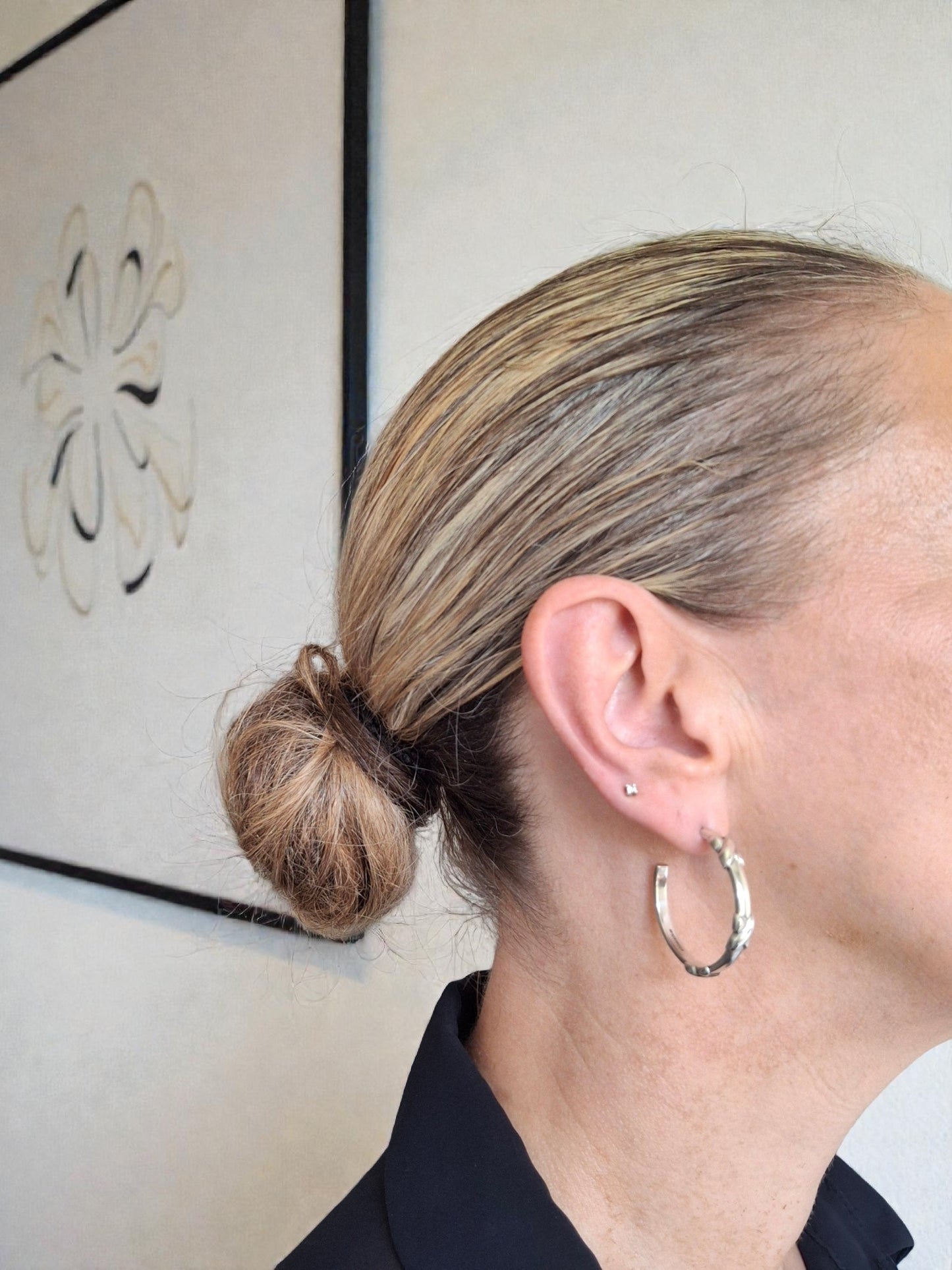 Tiffany & Co Signature X Hoop Earrings in 925 Sterling Silver