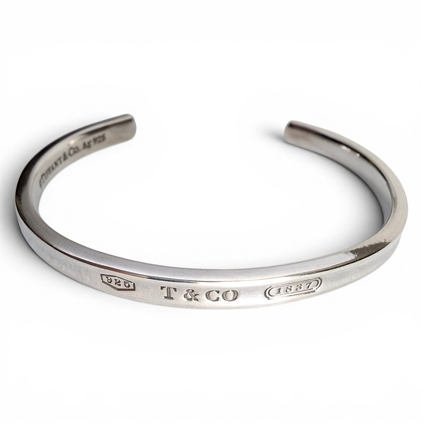 Tiffany & Co Narrow Cuff Bracelet in  Hallmarked Sterling Silver