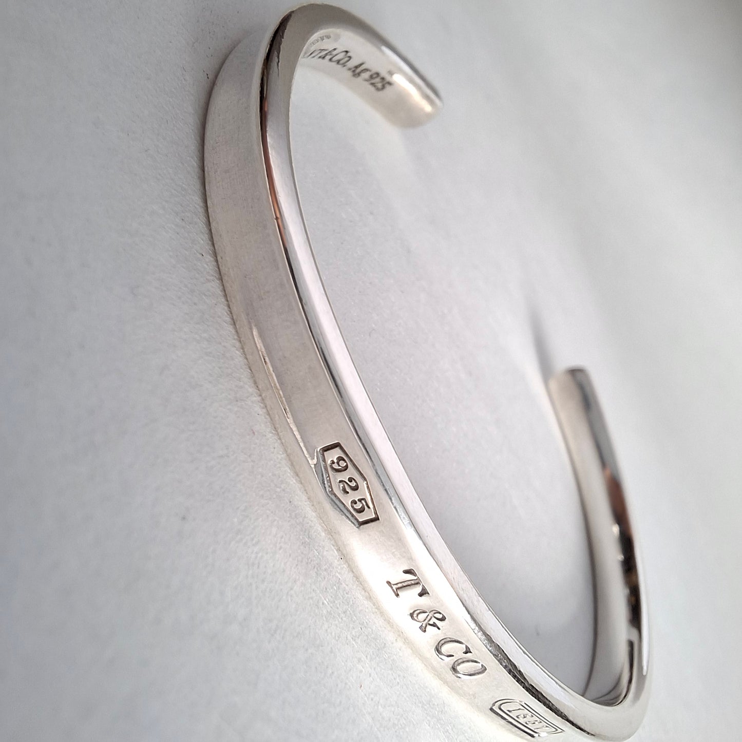 Tiffany & Co Narrow Cuff Bracelet in  Hallmarked Sterling Silver