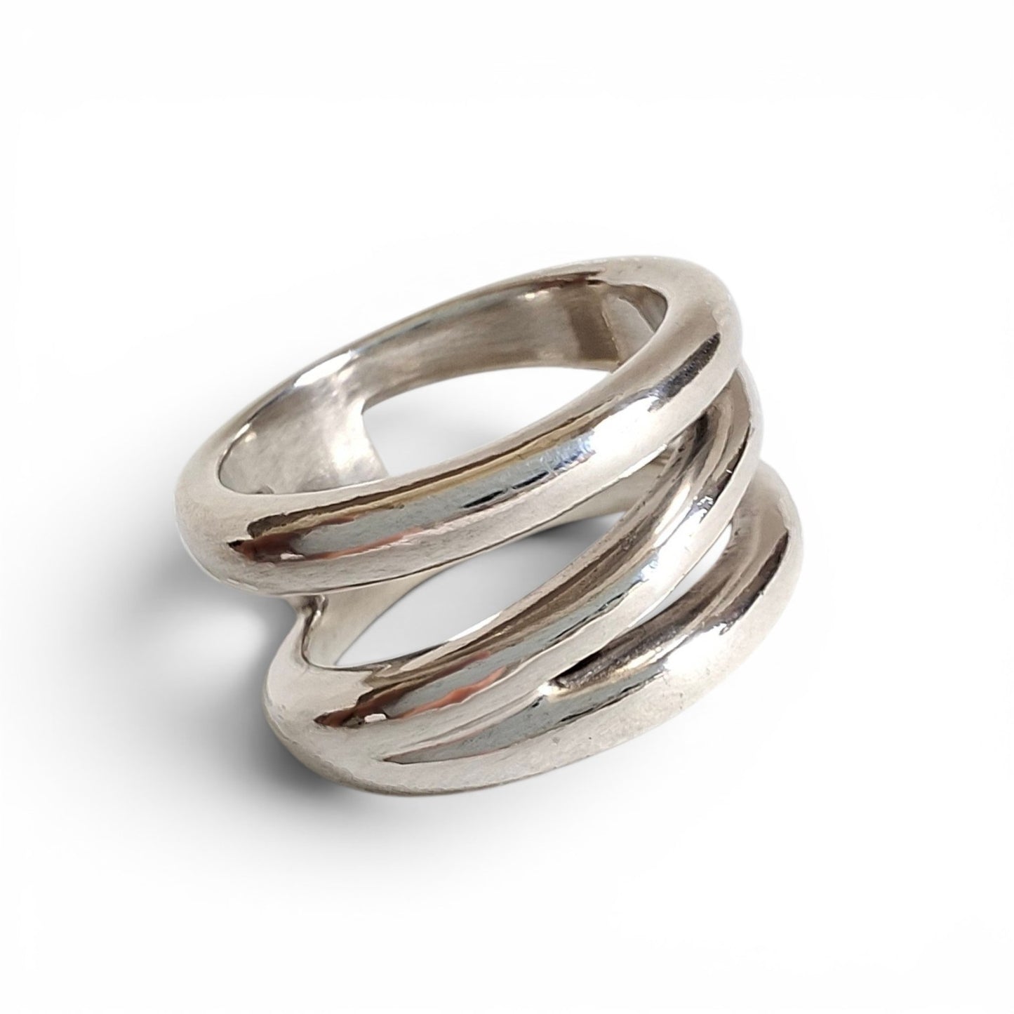 Vintage Tiffany & Co Zig Zag Ring in Hallmarked Sterling Silver